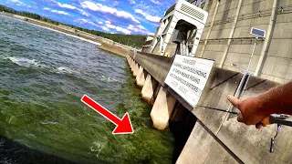 Dam Fishing From The Bank! (SIMPLE TIP THAT CATCHES FISH!!!)