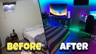 I turned my messy room into my DREAM Gaming setup *Everyone was SHOCKED*