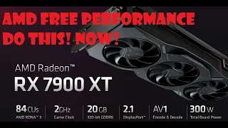 AMD RX 7900 XT(X) FREE performance gain! UNDERVOLT and OVERCLOCK GPU guide! (clean version)