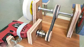 3 Amazing Woodworking Hack | Drill Powered Tools !