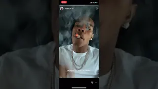 Lil Baby Smoking Big Blunt Instagram Story July 28, 2020