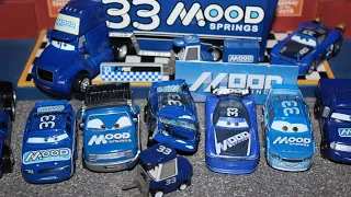 Mattel Disney Cars Team Mood Springs (Race Damaged, Hauler, Pitty, Chief) Piston Cup Teams Ep. 13