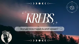 KREBS I Mit deiner Intuition liegst du genau richtig I Bonuslegung