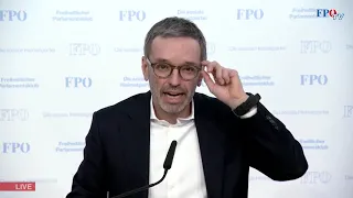 Donnerstag 9. Dezember Jahr 2021 / FPÖ-Pressekonferenz mit Herbert Kickl _ Für die Freiheit