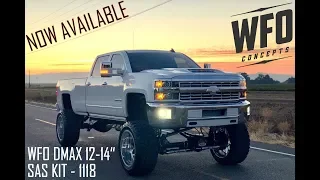 The WFO Concepts 2011-2018 GM HD Straight Axle Swap Kit