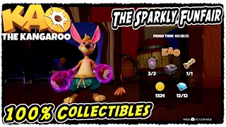Kao The Kangaroo The Sparkly Funfair All Collectibles (Runes, Crystals, Scrolls, KAO, Chests)