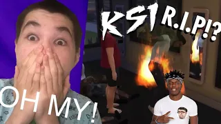 KSI DIES!?{⁠⁠@SteveTerreberry}{50 YouTubers Trapped (Last one to die WINS)}REACTION