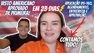 Vlog - COMO TIRAMOS O VISTO AMERICANO DE TURISMO EM MENOS DE UM MÊS 🇺🇸 #vistoamericanoaprovado