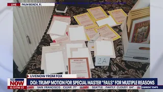 Trump posts response to released images of documents from FBI search of Mar-a-Lago | LiveNOW