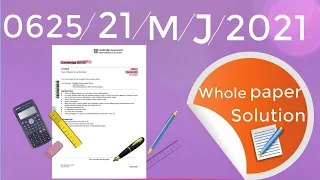 0625/21/M/J/21 Whole paper solution IGCSE Physics paper 21 (May/June 2021) paper 2 Multiple choice