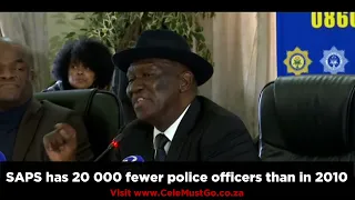 SAPS has 20 000 fewer police officers than in 2010 - Bheki Cele says it's not his job to explain why