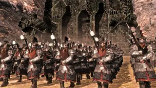 Dwarven Alliance Vs Azog's Dol Guldur Orcs | 19,000 Unit Lord of the Ring Cinematic battle