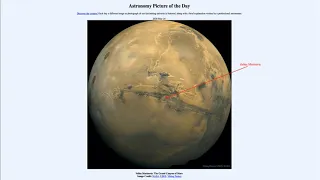2020 May 24 - Valles Marineris: The Grand Canyon of Mars