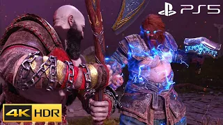 Kratos Vs Thor Final Boss Fight (Thor Death Scene) God of War Ragnarok PS5 4K 60FPS HDR