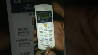 how to reset Panasonic AC remote /Panasonic AC Remote Kaise reset Kare #shortvideo #viral