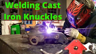 Welding high steer arms to a Dana 60 Knuckle #DANA60 #EZweld #Tigwelding