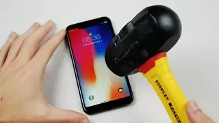 iPhone X Hammer & Knife Scratch Test!