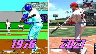 Evolution of Baseball Video Games 1976 - 2021