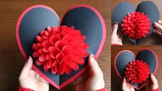 DIY Flower Pop up Card - Paper Crafts - DIY Pop up Card