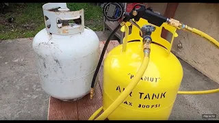 CONVERT PROPANE TANK IN TO A PORTABLE COMPRESSED AIR TANK YOURSELF Step by Step