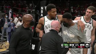 Giannis Antetokounmpo Goes Down In Tears & Heads To Locker Room After Season Ending Injury On Knee🙏