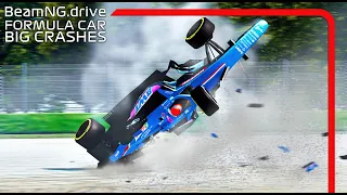 Formula Car Big Crashes #4 | BeamNG.drive | FR17 F1 MOD |