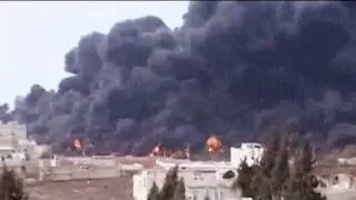 Syrische Öl-Pipeline in Brand gesetzt