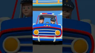 Wheels on the Police Car #viral #trending #shorts #littletreehouse #nurseryrhymes #policecar