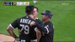 James Karinchak Hits Jose Abreu In The Head With 96 MPH Fastball