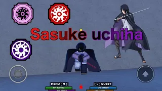 I Became sasuke uchiha and made someone RAGE(shindo life)