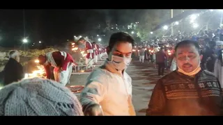 Maa Ganga Aarti ll Ganga Ji Poojan ll Triveni Ghat, Rishikesh ll Jai Maa Gange ll Har Har Mahadev