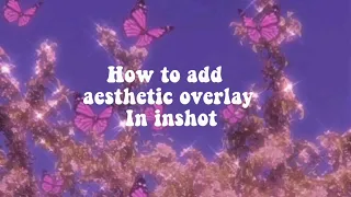 How to add aesthetic overlay in inshot