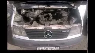 Mercedes Sprinter.  312 TDI 1996.   Работа двигателя 2.9 TDI(OM602)