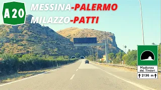 Autostrada A20 Messina-Palermo: da Milazzo a Patti [Driving in Sicily]