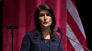 U.S. Ambassador to the U.N. Nikki R. Haley in conversation with David Axelrod