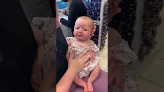 baby getting ears pierced 🎥 growingmillers