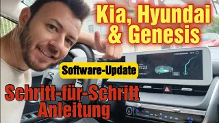 Kia, Hyundai, Genesis Software 2024- und Navigation Update Anleitung (z.B. Ioniq, EV6, Niro, uvm.)