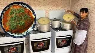 Узбекистан. Домашний ханум. Вкусная узбекская национальная еда. Видеоблог о уличной еде