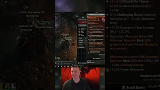 EZ GAMBA MASTERWORK +21.6% Crit Chance YEP - Streamer Server Diablo 4