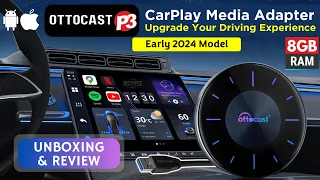 Ottocast P3 OttoAIBox CarPlay AI Media Adapter ⫸ 2024 Model ⫷  UNBOXING REVIEW