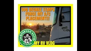 MacGyver Window A/c Install In Rv! Solar Panels Cleaned