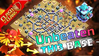 Top 13 TH13 WAR BASE WITH LINK! Best COC TH13 Base anti 3 star war base 2024 after update