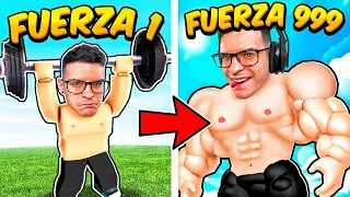 Pasé de FLACO a MUSCULOSO en Roblox! 🔥💪🏽