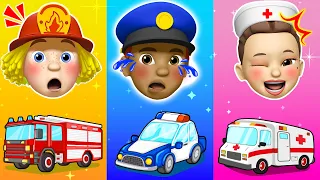 Police Officer Song 👮🚔 + Baby Police Officer Don't Cry | Nursery Rhymes by ME ME and Friends
