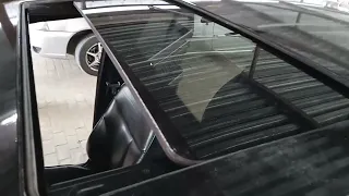 W140 S500 работа стеклянного люка после разбора, очистки и смазки