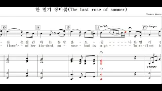 한 떨기 장미꽃(The last rose of summer)-Thomas Moore