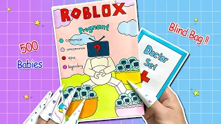 [🐾paper diy🐾] Roblox Pregnant Compilation #3 로블록스 TV Woman Outfit Blind Bag 블라인드백 | ASMR DIY Paper