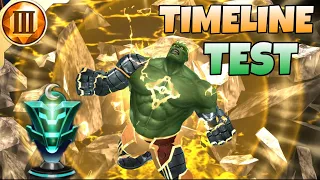 T3 "HULK" is a HARD SKIP for PvP? TIMELINE AUTO TEST // MARVEL FUTURE FIGHT // MFF / F2P