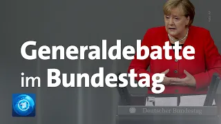 Generaldebatte im Bundestag