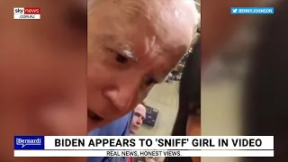 ‘He sniffs too many children': President Joe Biden slammed for viral sniffing video